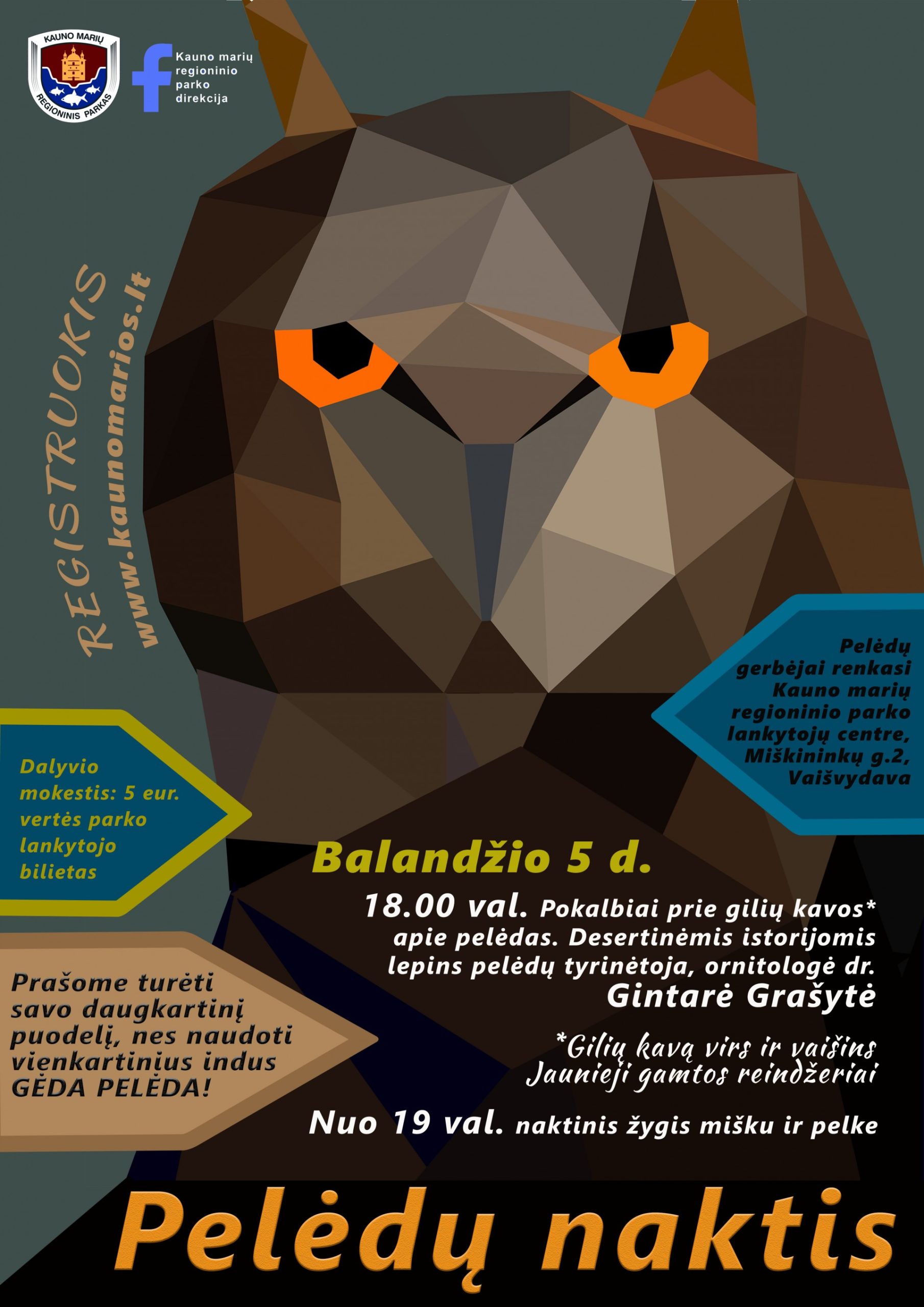 Balandį pasitikime su pelėdomis