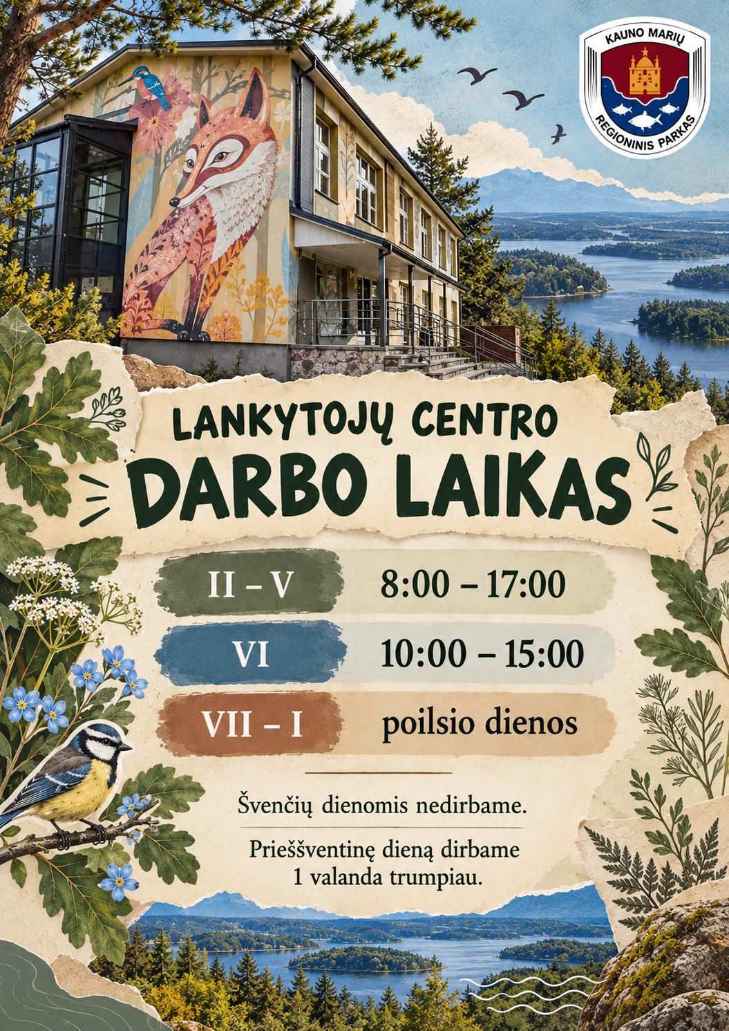 Lankytojų centro darbo laikas